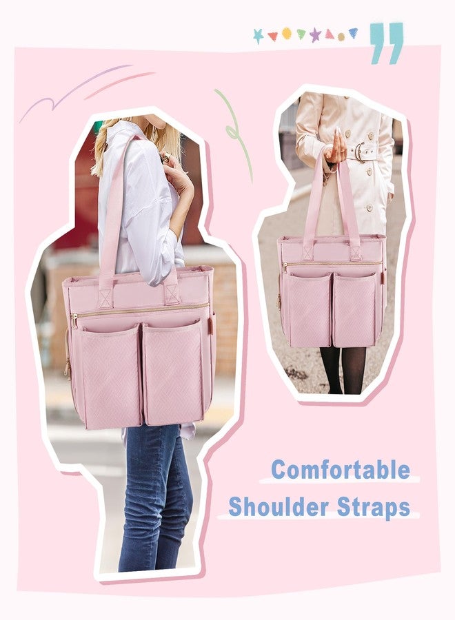 Fasrom Breast Pump Bag Compatible with Spectra S1 S2, Pumping Bag for Work, Portable Breast Pump Storage Travel Tote Bag, Pink - Image 5